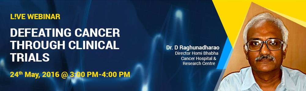 Dr. D Raghunadharao, Director, Homi Bhabha Cancer Hospital & Research Center on topic Defeating cancer through clinical trials